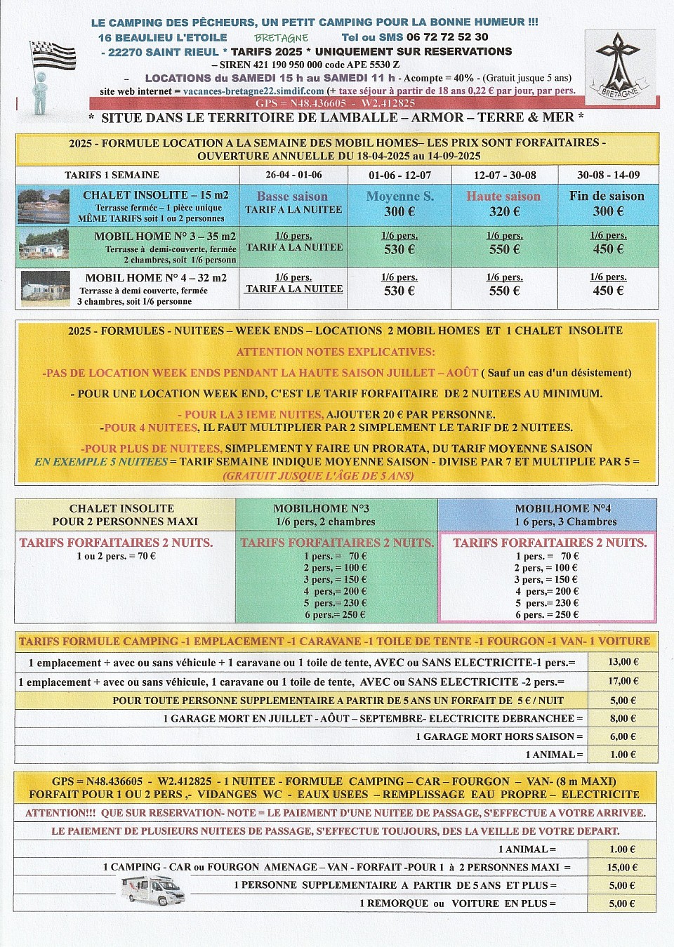 Promos camping
